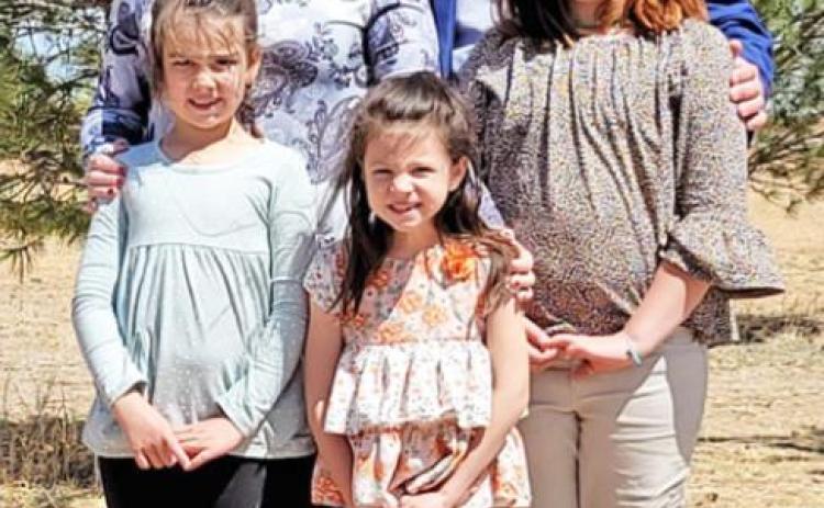 MOVING TO MOTLEY Kurt Koepke will take up the post of superintendent at Motley County this July. He brings wife Becki and daughters MacKenzi, 10, Maci, 7, and MacKayli, 6. | COURTESY PHOTO