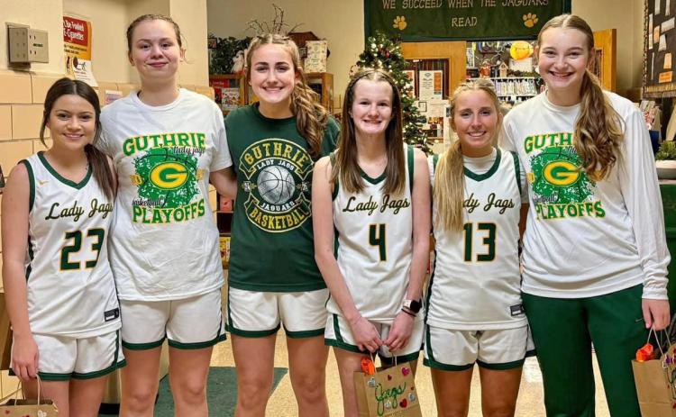 GUTHRIE LADY JAGS ALL DISTRICT BASKETBALL