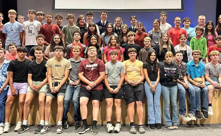 MOTLEY FFA The Motley County FFA members attended a workshop in Floydada last that was presented by the 2024–25 Texas FFA State Officer travel team. | COURTESY PHOTO
