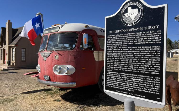 THEBROADWAYOFAMERICA once brought enough tourism and commerce in the 1920s to Turkey to support numerous retail and service businesses, according to a newly installed Texas historical marker adjacent to the Phillips 66 station in turkey. | COURTESY PHOTO