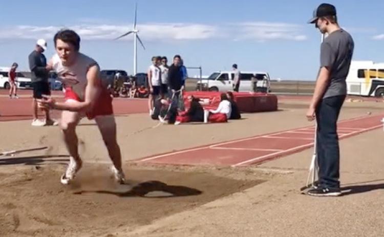 OWLS FLY HIGH Among track results March 8 for the Silverton Owls boys and girls was Cooper Spray’s 37’10”jump. | COURTESY PHOTO