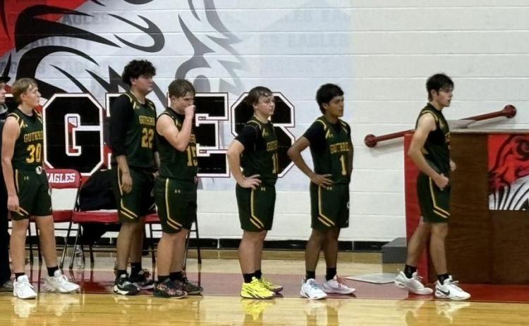 The Guthrie Jaguars boys basketball team defeated the Chillicothe Eagles last week 27-24. | COURTESY PHOTO