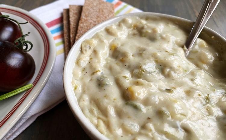 SOUP’SON A cream-based soup can be a very heavy meal, and high in calories, fat, and cholesterol— but a version of cream-based soups can be made with healthy alternatives. | ANGELINA LaRUE PHOTO
