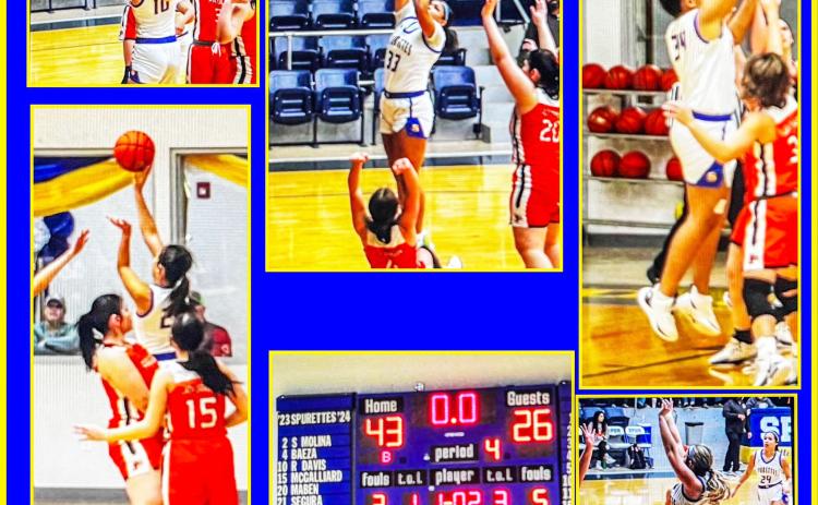 PADUCAH BASKETBALL The Paducah Lady Dragons lost their district opener to Spur 43-26 on the road Friday night. | COURTESY PHOTO