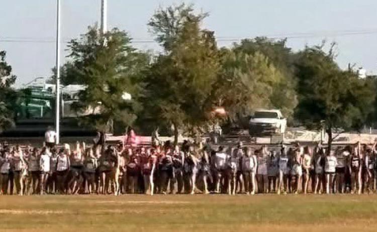 GUTHRIE XC The Guthrie Jaguars and Lady Jags traveled to the Hamlin Meet on Wednesday, Sept.16. In the varsity boys competition, freshman Josh Perez finished 49th, with a time of 23:52.19. Senior Caler Timmons finished 67th with 26:18.12. There were 80 athletes in this race. In the varsity girls division, sophomore Kali Keys finished 4th with 14:42.81 and sophomore Laney Jouett finished 45th with 17:08.62. } COURTESY PHOTO