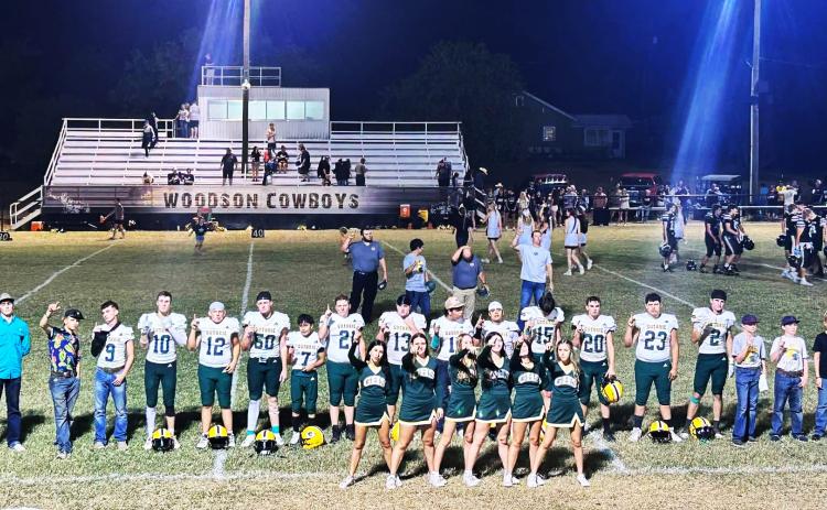 CLOSE LOSS The Guthrie Jaguars lost a close battle to the Woodson Cowboys, 41–46, on the road Friday night, Sept. 25. | COURTESY PHOTO
