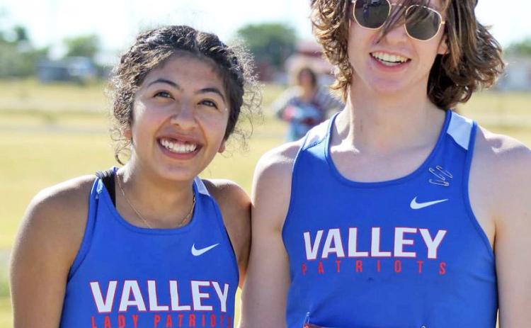 VALLEY REGIONAL QUALIFIERS Jessica Solis and Cash Cruse advanced to the regional cross country meet last week when they competed at District XC. They will compete Tuesday, Oct. 25, at Mae Simmons Park in Lubbock. | COURTESY PHOTO