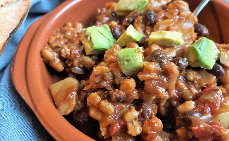 HEART-Y MEAL This combination of beans, potatoes, tomatoes, and barley, along with flavorful spices, is a winning, heart-healthy combination. | Angelina LaRue photo