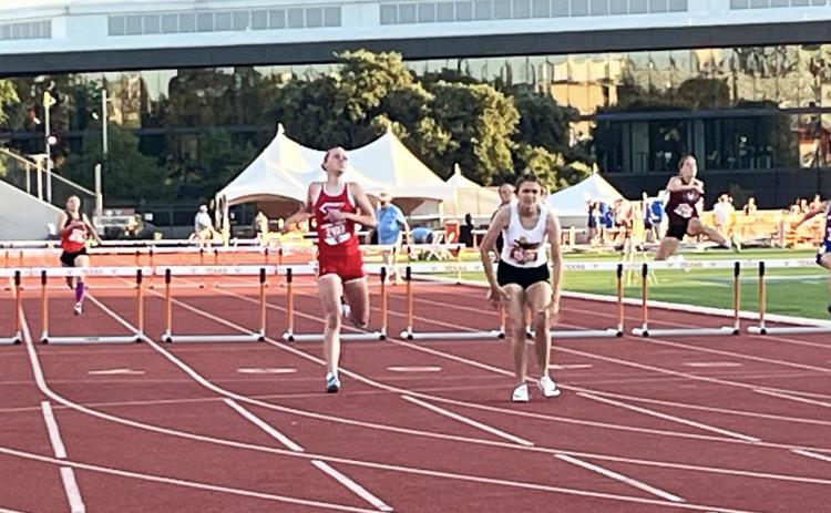 Maddie Francis took 2nd place in the girls 300m hurdles with a time of 45.2 to earn the silver medal. | RUSS MORRIS FOR THE CAPROCK COURIER
