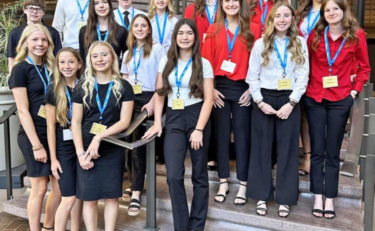 REGIONAL FCCLA The Guthrie FCCLA group competed last week at their Regional meet. | COURTESY PHOTO