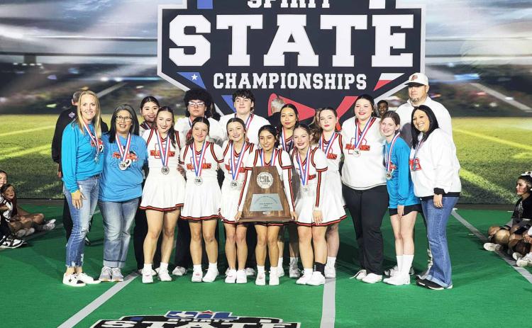 The Paducah High School cheerleaders were runners-up in last week’s State Cheer competition in Fort Worth. | COURTESY PHOTO