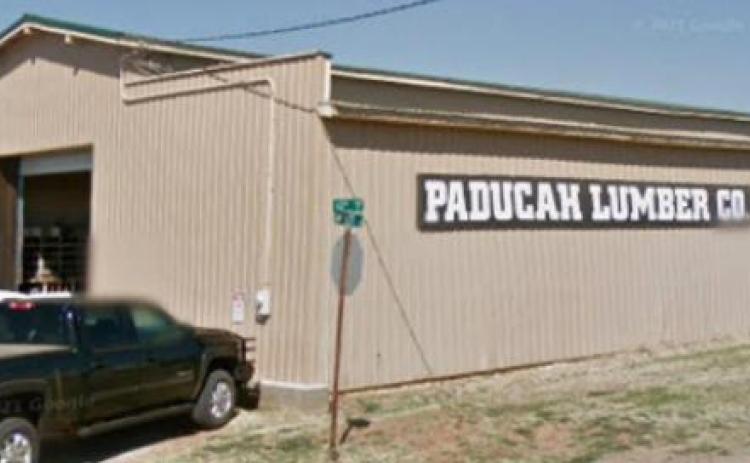NEW LUMBER YARD Mark Hicks of the Hicks Co. Plains Project talked with The Caprock Courier about the new lumber company and café that his company is developing in downtown Paducah. | COURTESY PHOTOS