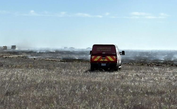 TEAMWORK Silverton VFD alongside Texas Forest Service and TIFMAS resources responded quickly to a wildfire on Cogdell Ranch in Northwestern Briscoe County Tuesday, Oct. 28. | COURTESY PHOTOS