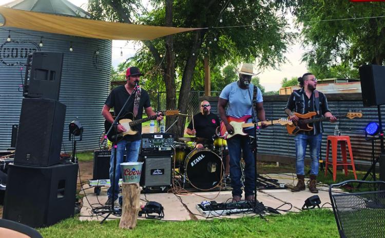 BROADWAY IN TURKEY Joined by Kirk House, the 108 East Broadway band with Chad and Casey Maines took the stage in the grass lawn last Saturday night at HotelTurkey, playing to an appreciative crowd. | ELLA JENKINS