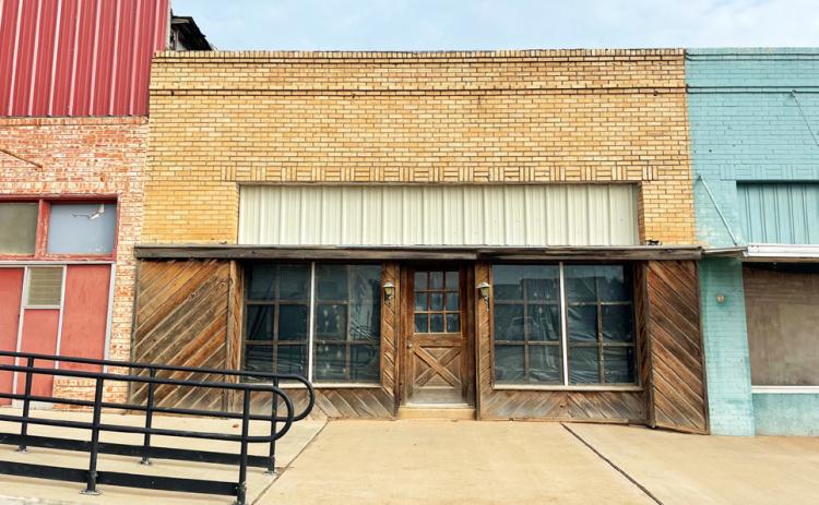 Concrete foundation poured to redevelop old storefront in Quitaque