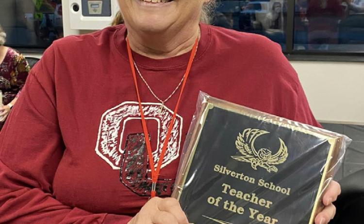 TEACHER OF THE YEAR Congratulations go to Dotty Powers, who teaches 6th-8th grade ELA, on being selected by Silverton ISD as the 20232024 Teacher of the Year. | COURTESY PHOTO