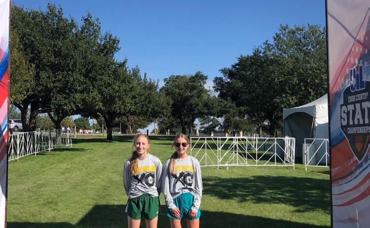 GUTHRIE AT STATE XC At the State Cross Country meet last week in Round Rock, Jaydee Foster finished 25th with a time of 13:10.50, and Lyndee Foster finished 49th with a time of 13.36.40.There were 146 runners in the 1A Girls Division. | COURTESY PHOTO