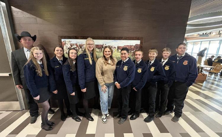 Greenhand Creed Speaking: 8th place Ansley Sanders Greenhand Chapter Conducting: 9th place- team consisting of: Kelby Harrison, Addison Rhoderick, Laney Francis, Bella Holt, Dillon Martin, Jake Mullins, Eli Francis, Julian Colunga and Briggs Holt | COURTESY PHOTOS