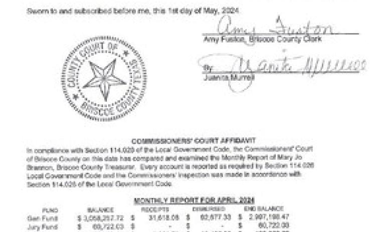 Briscoe Commission reinstates burn ban at May meeting