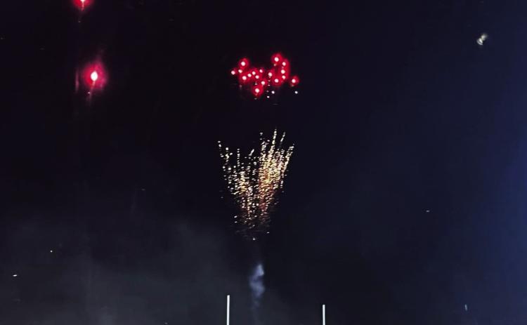 VALLEY MIDNIGHT MADNESS Fireworks—literal and metaphorical—were underway in Saturday’s pre-dawn as the Valley Patriots kicked off their football season this year with Midnight Madness. | COURTESY PHOTO