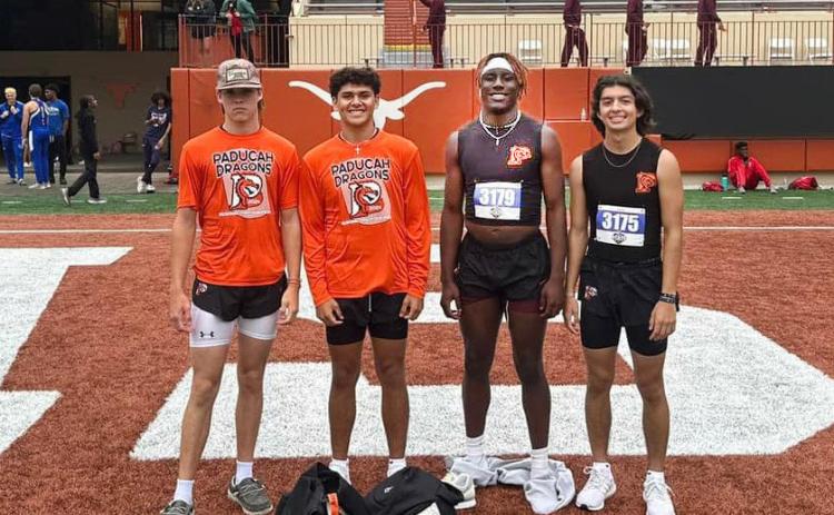 Jakyen Wright: 2nd in 200m Dash 4x100m Relay (Ethan Garibaldi, Jakyen Wright, Hagen Tucker, Jacob Ferguson): 9th place Coaches: Eric Rekieta and Cory Whitaker | COURTESY PHOTOS