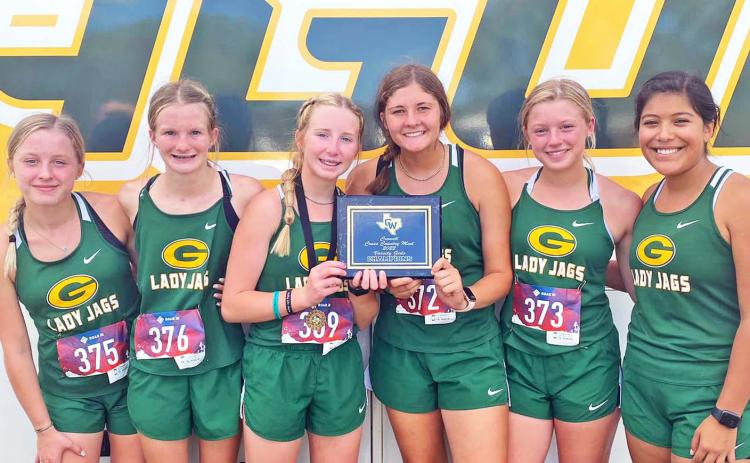FIRST PLACE At last week’s Crowell CrossCountry Meet, the Guthrie varsity girls and the Guthrie junior high girls each placed first. | COURTESY PHOTO