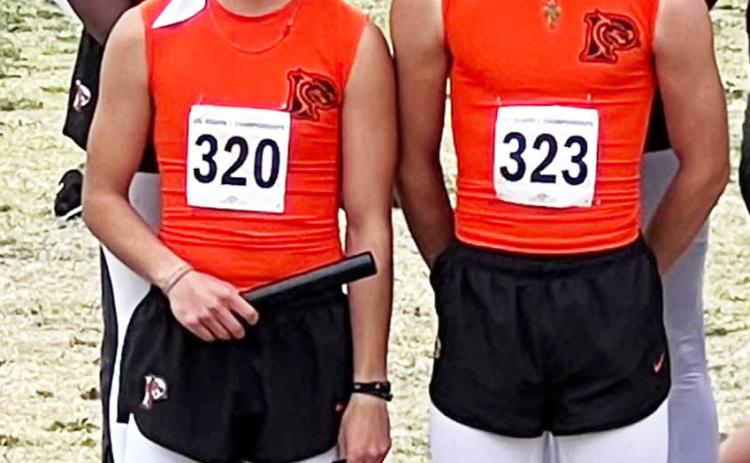 The Paducah boys sprint relay team finished in 2nd place at last week’s Regional meet with a time of 44.39 and is headed to State. | COURTESY PHOTO