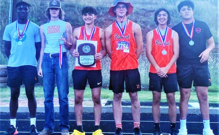 REGIONAL QUALIFIERS The Paducah varsity boys cross country team— from left, Jakyen Wright, Thayne Detwiler, Jaden Frawner, Cord Piper, Jacob Ferguson and J. Angeles—were district runners-up and qualified for the regional cross country meet last week. | COURTESY PHOTO