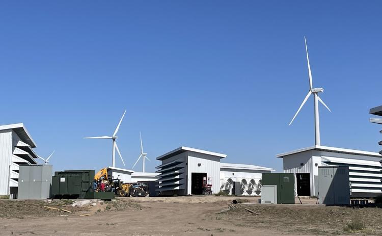 Regulators in Texas have cleared Soluna’s Project Dorothy facility to energize and begin mining cryptocurrency as early as February 8. The plant, shown here in October 2022, is located south of Silverton along Highway 207. | CAPROCK COURIER