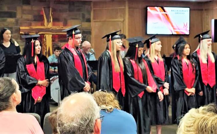 MOTLEY MILESTONE Motley County Seniors were honored Sunday night at a baccalaureate service at Faith Fellowship Church in Matador. | COURTESY PHOTO