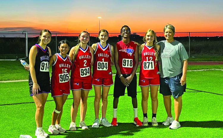 TWO PATRIOTS TOP TEN Micah Ferrel and Paisley Cruse placed in the top ten during the WTAMU Twilight Run, the first cross country meet of the year, on Friday, Aug. 22. | COURTESY PHOTO