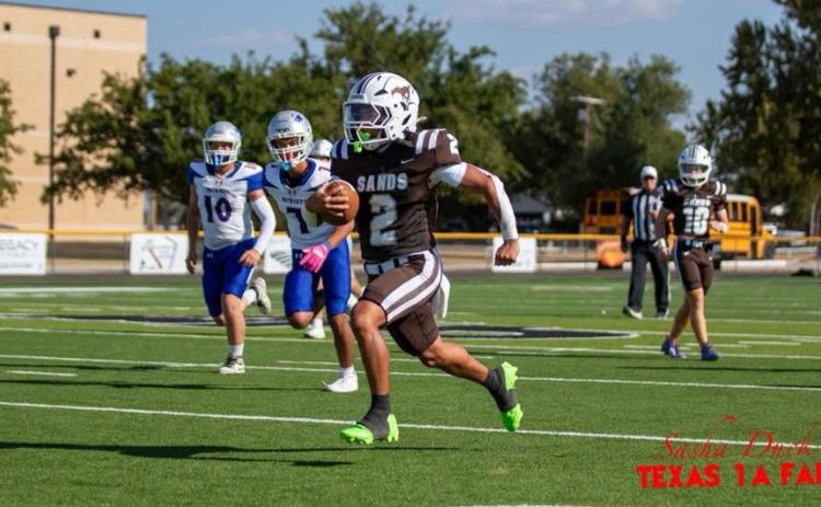 TheValleyPatriots fell to the Sands Mustangs 124 to 74 in a high-scoring game Saturday night, Aug. 29, at the 23rd Annual Jayton Gridiron Classic. | TEXAS 1A FAN