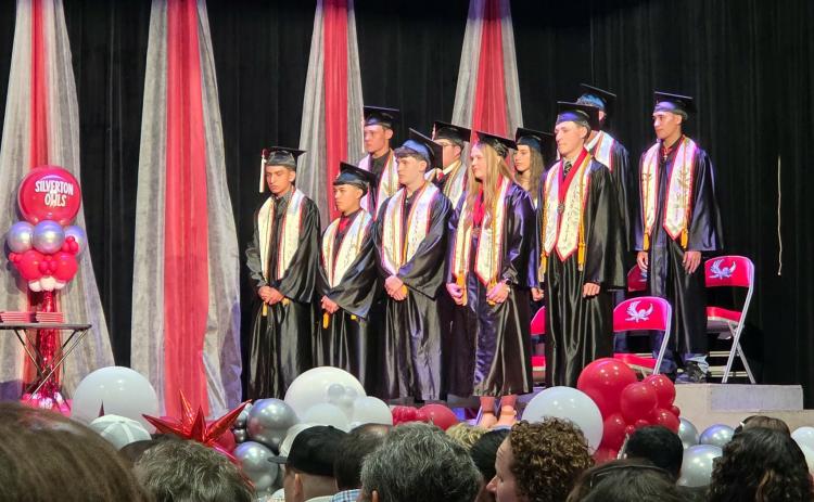 Members of the Silverton High School Class of 2025 turned their tassels during graduation exercises last week. | COURTESY PHOTO
