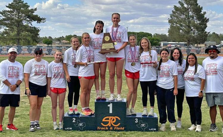 REGIONAL CHAMPS The Silverton girls track team won the Region I-1A track and field meet last week at South Plains College in Levelland. | COURTESY PHOTO