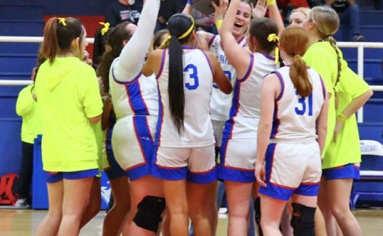 AREA TEAMS MAKE PLAYOFFS The #1-in-the-state Valley Lady Patriots, 28-2 on the year and 8-0 in district, have clinched their district and are playoff-bound. The Guthrie Lady Jaguars 5-3 at press time have also clinched a playoff spot in District 8-1A, the three seeds from that district areValley, 8-0, Spur, 6-2 and Guthrie, 5-3. | DANA CONRAD PHOTO
