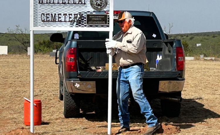 CEMETERY RECOGNITION The Motley County Museum will host an event to recognize placement of a new Texas historical marker at the settlement ofWhiteflat. | COURTESY PHOTO