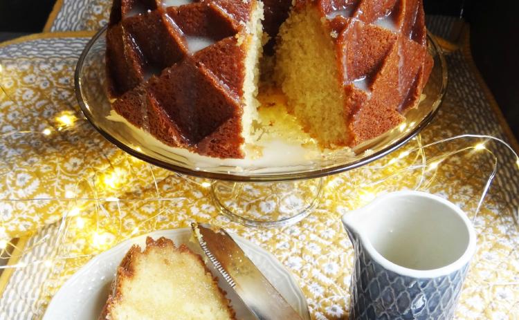 STAR OF THE SHOW A simple Bundt cake can easily be a showstopper for your table, especially when it’s as dense and decadent as this Coconut Cream Pound Cake. | ANGELINA LaRUE PHOTO