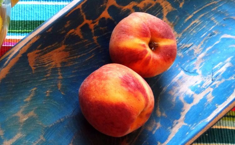 JUST PEACHY One reader of this column found himself with an abundance of peaches. He decided to put his creativity to work, replacing the zucchini with fresh peaches! | ANGELINA LaRUE PHOTO