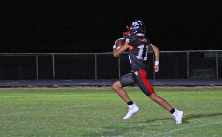 MARTIN SCORES 6 Drake Martin stepped up against the Petersburg Buffaloes, scoring a touchdown in the game on Friday, Oct. 3. | MOTLEY COUNTY MEMORIES