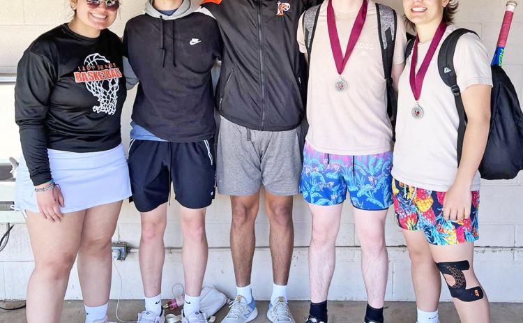 Paducah tennis has its first tournament in the books. Talon Blount and Logan LeCroy earned a silver medal in mixed doubles; Maverick Monroe was a silver medalist in the boys singles bracket; Darren Mackey placed fourth in the boys single bracket; and Maria Ramirez finished 1-2. | COURTESY PHOTO