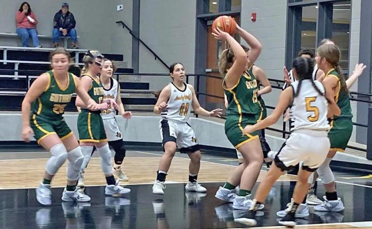 GUTHRIE GIRLS BASKETBALLThe Guthrie Lady Jags kicked off their regular season against Petersburg and came up short 37-47. | COURTESY PHOTO
