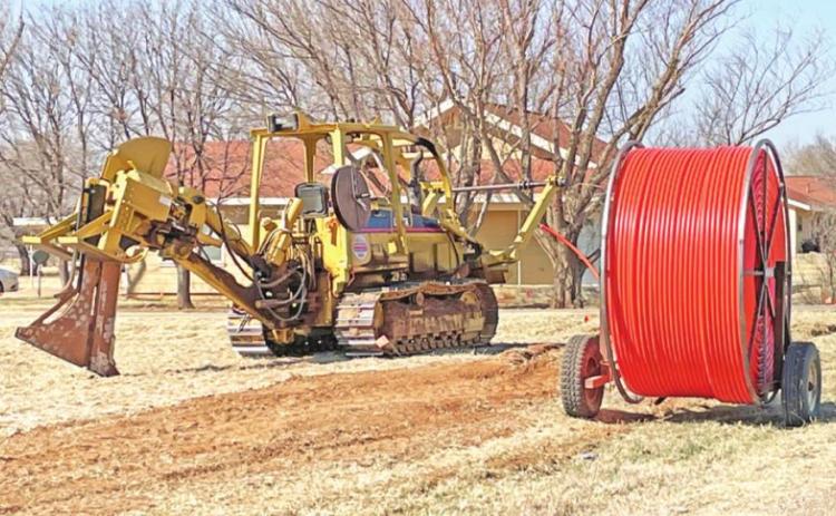 BROADER BAND Spur-based Cap Rock Telephone Cooperative has been deploying more fiber optic cable in Guthrie recently. | CAPROCK COURIER