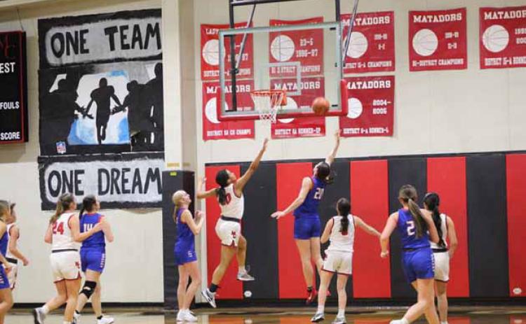 MATADORS VS. PATRIOTS Opponents far and wide—including Motley County—are having a tough time standing up to theValley juggernaut these days, with girls basketball now ranked tops in the state and boys #17. | COURTESY PHOTOS
