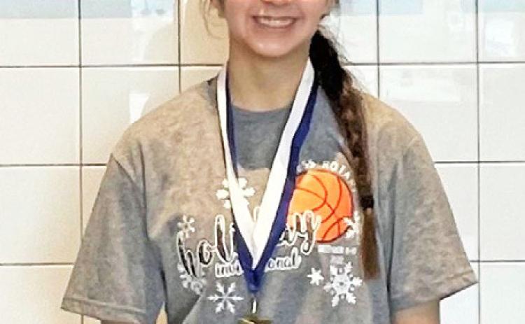 VALLEY ALL TOURNAMENT Lady Patriot Jaydan Bagwell was selected All Tournament at the Childress Basketball Tournament this past weekend. | COURTESY PHOTO