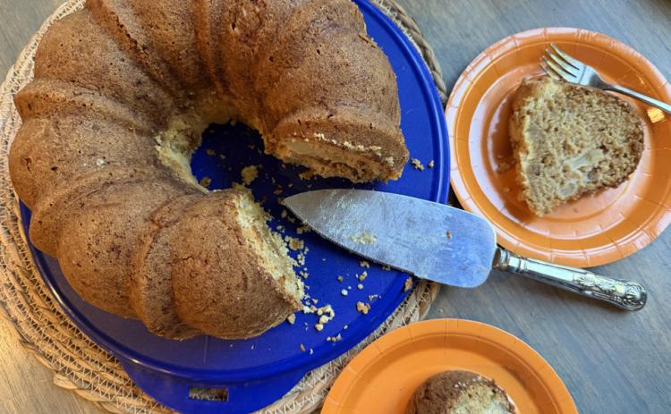 APPLE-ZUCCHINI UPSIDE-DOWN CRUMBLE BUNDT Try saying that three times fast! But this cake is a great combination for using what your fall garden might yield. | ANGELINA LaRUE PHOTO