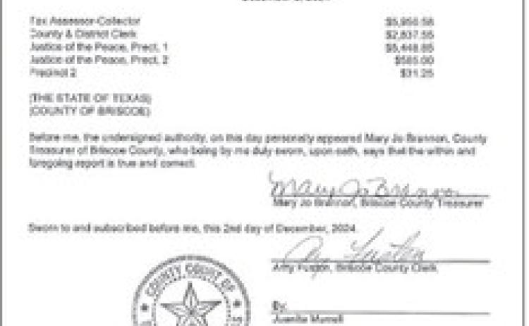 Briscoe Commissioners swear in officials, approve cyber security training in recent meetings