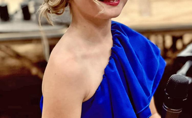 HOMETOWN TALENT At only 8, Laiken Brock, daughter of Taylor and Marissa Brock of Silverton, hopes to be selected to sing the national anthem at this year’s National Finals Rodeo in Las Vegas. | KODIE FAIRCHILD