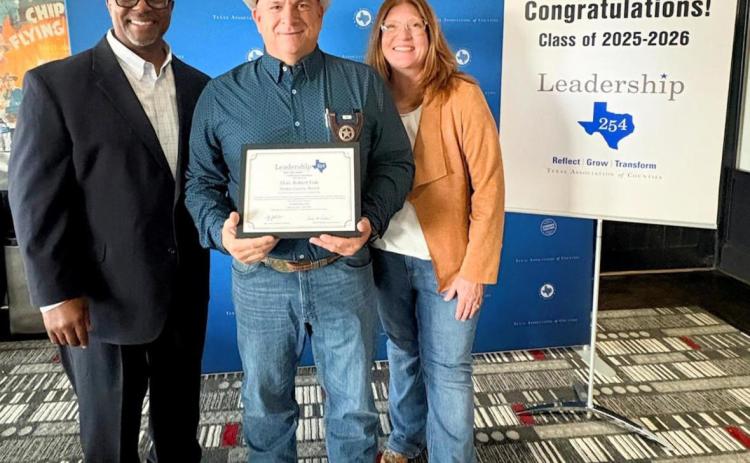LEARNING LEADERSHIP Sheriff Robert Fisk of Motley County recently completed the Leadership 254 program via the Texas Association of Counties. | COURTESy PHOTO