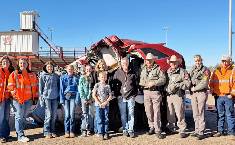 SILVERTON SAFETY Representatives of the TXDOT Childress office visited Silverton ISD last week to provide a hands-on safety demonstration. | TXDOT PHOTO