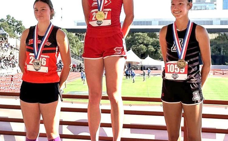 Silverton’s Maddie Francis, the school's only State-qualifying athlete this year, took 1st place in the girls 100m hurdles with a time of 14.79. Francis’s solo performance in three events was sufficient to gain the school 4th place overall in Conference 1A. MORE STATE TRACK &amp; FIELD RESULTS, PAGES 4, 5, 6 | PRESS PASS SPORTS